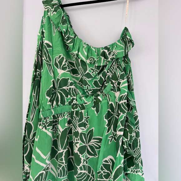 Farm Rio Anthropologie 3X one shoulder ruffle dress - Picture 13 of 13